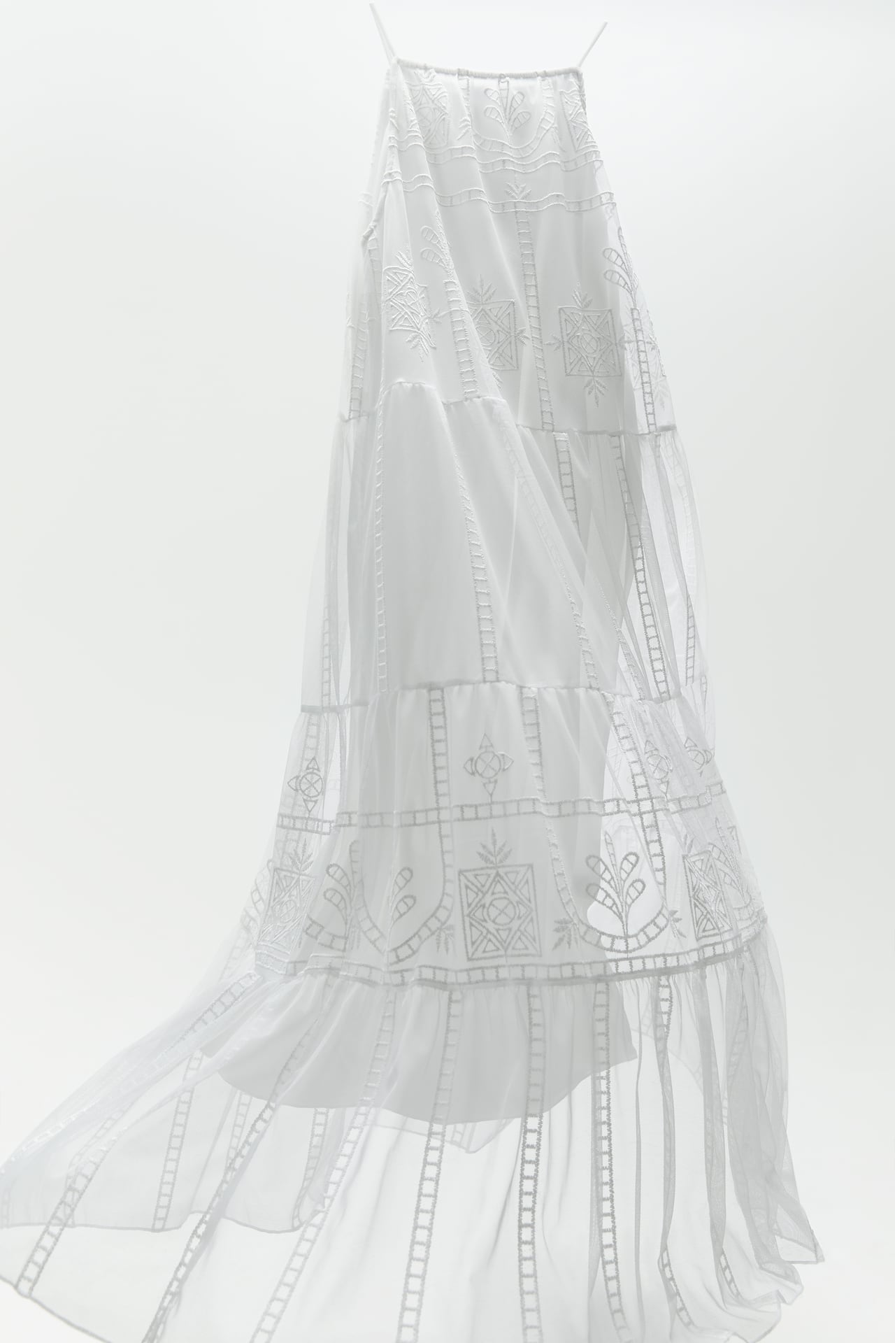 Image 3 of EMBROIDERED TULLE DRESS from Zara