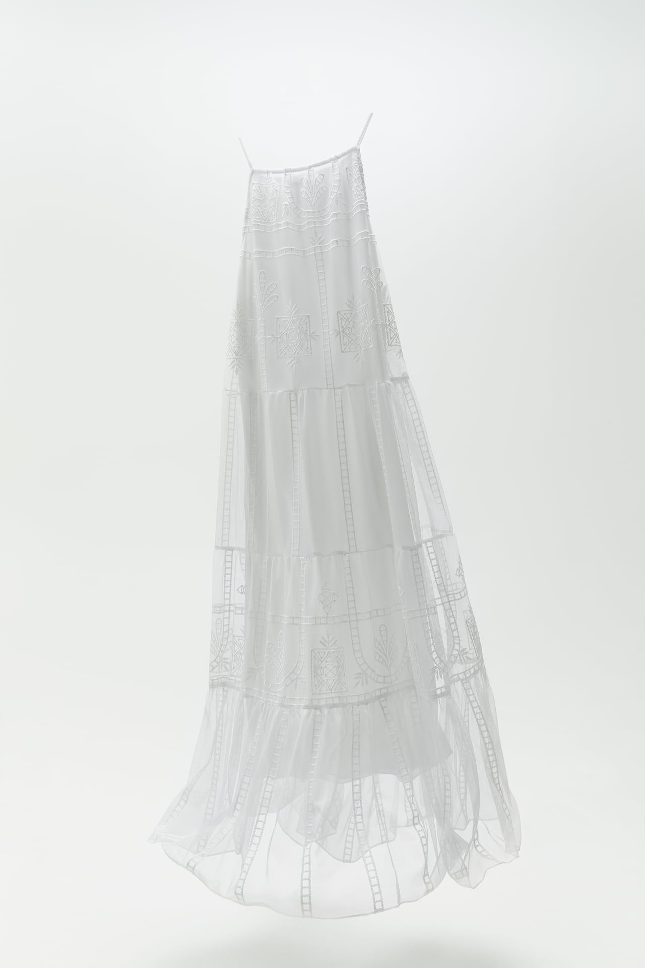 Image 1 of EMBROIDERED TULLE DRESS from Zara