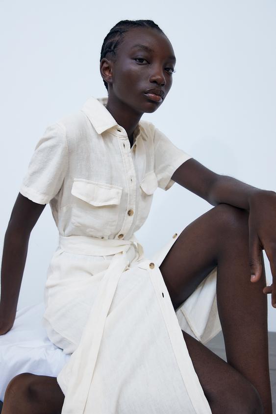 リネンワンピース レディース Zara 日本