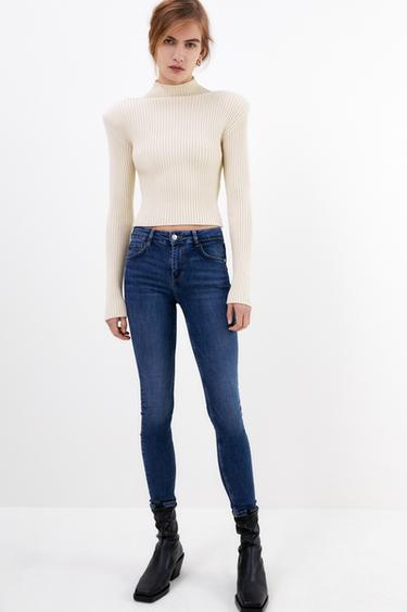 Women S Mid Waisted Jeans Online Sale Zara Singapore