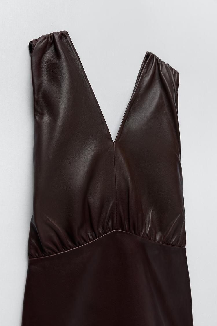 リアルレザーワンピース Zara Japan 日本