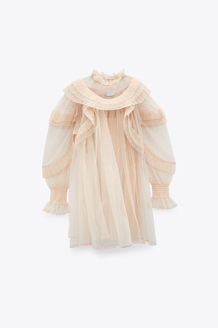 ニットチュールワンピース Zara Japan 日本