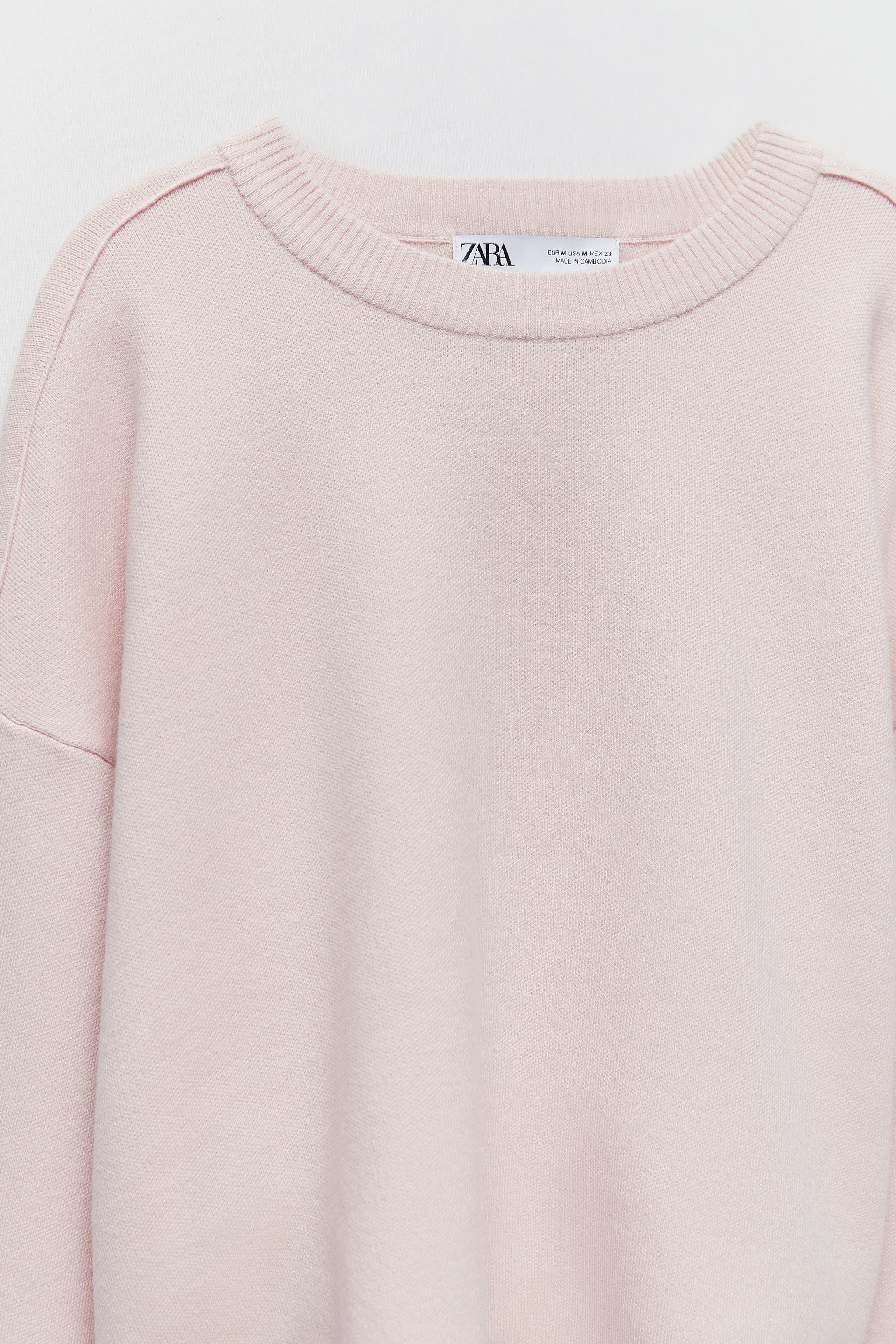 zara knit sweatshirt