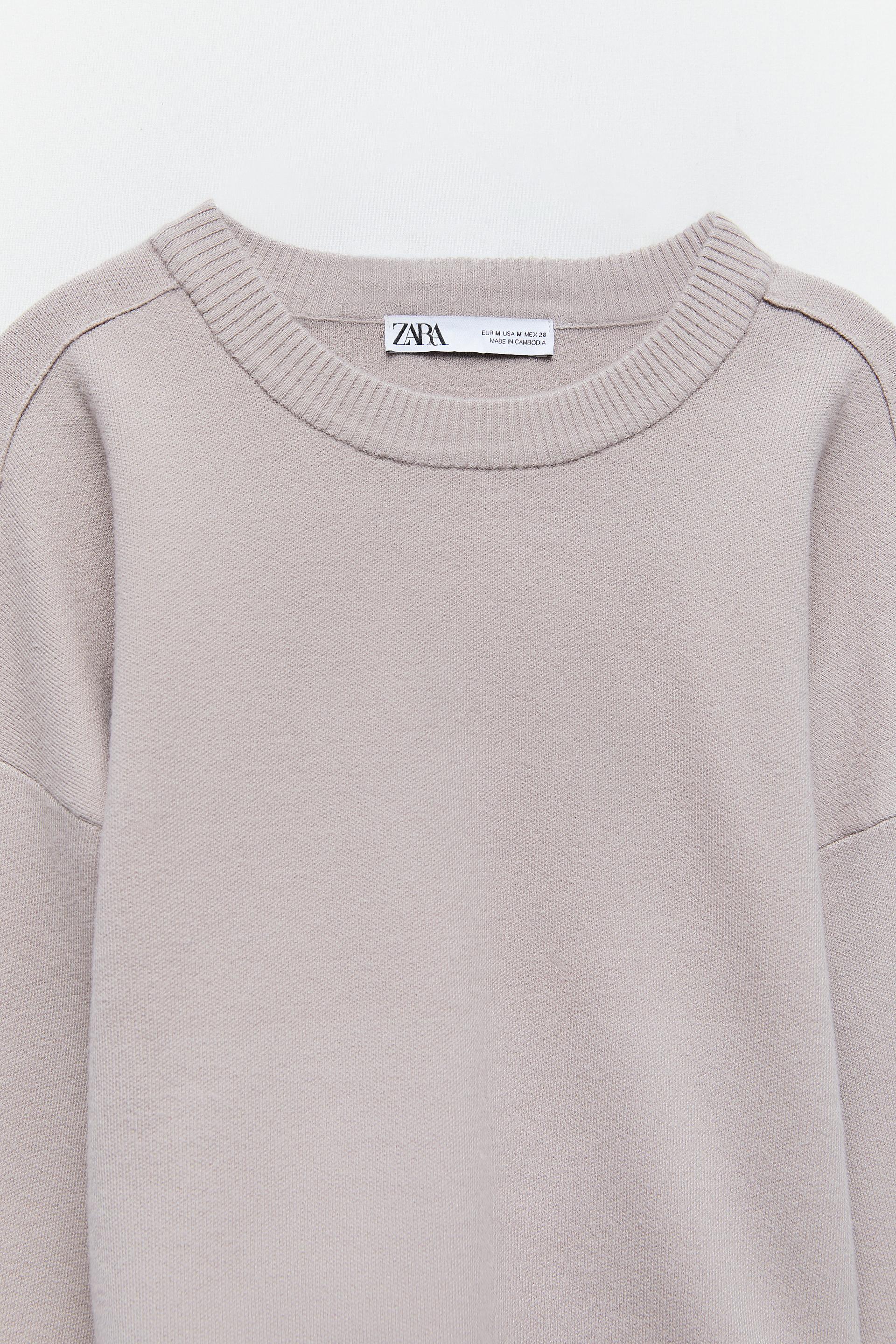 zara crew neck sweater