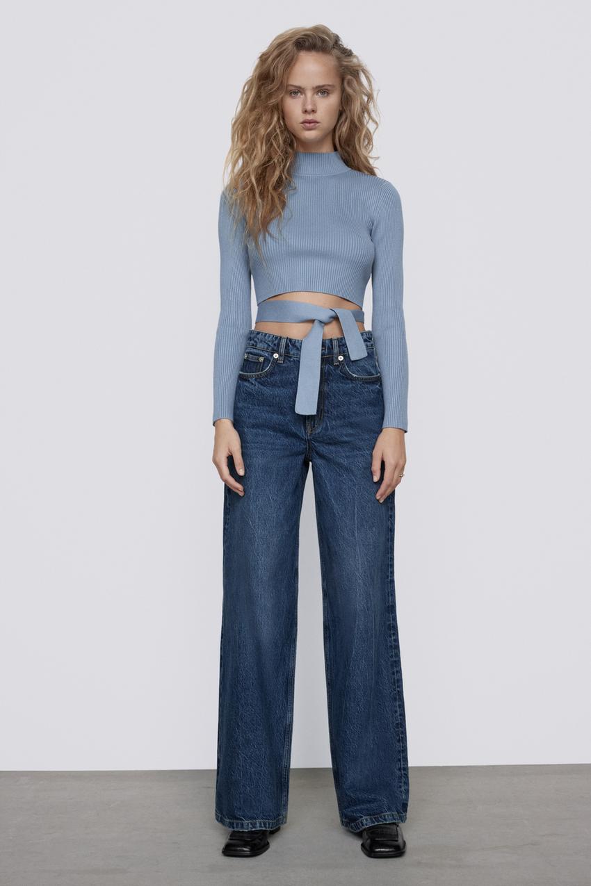 Image 1 of OPEN BACK KNIT SWEATER from Zara