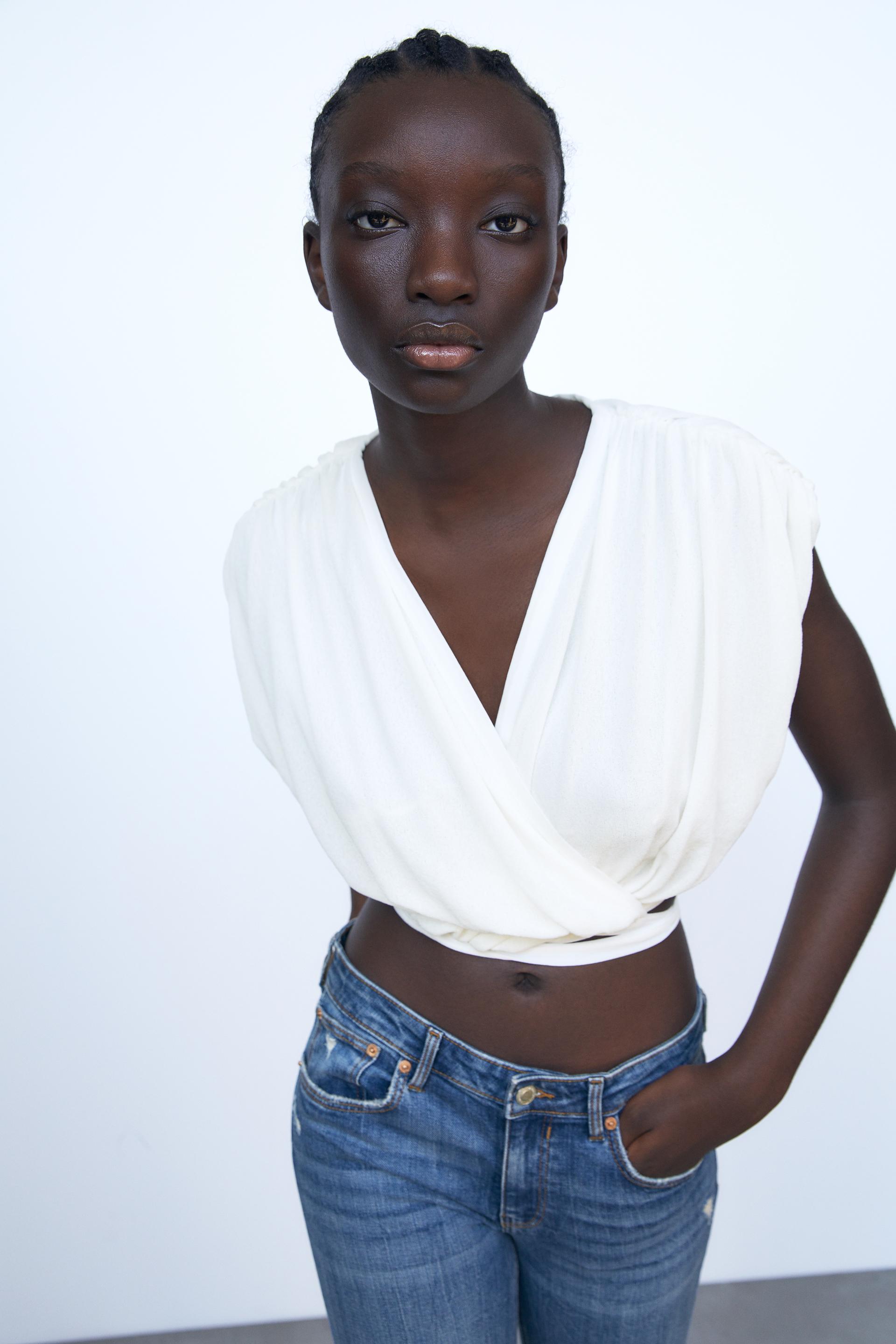 Crossover Crop Top Zara Singapore