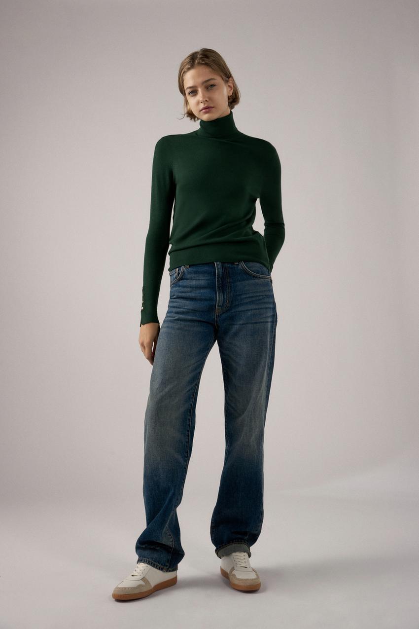 Image 1 of HIGH NECK KNIT SWEATER from Zara