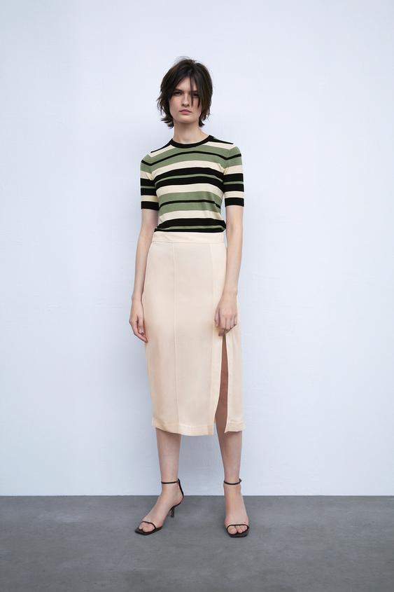 BASIC SHORT SLEEVE SWEATER