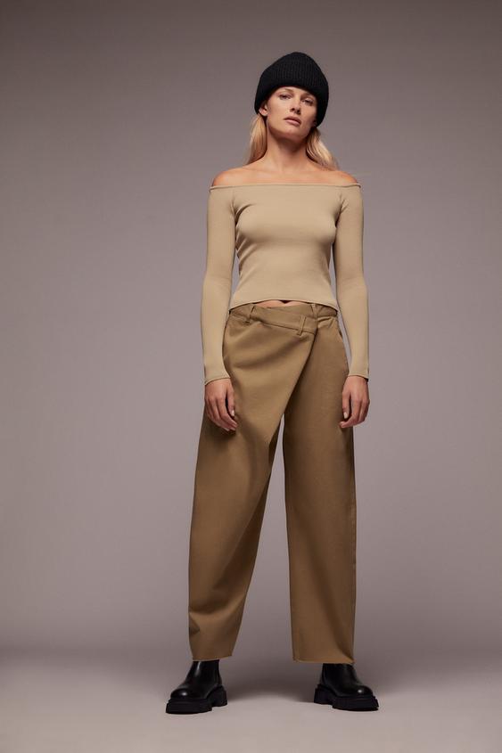 LONG SLEEVE KNIT TOP