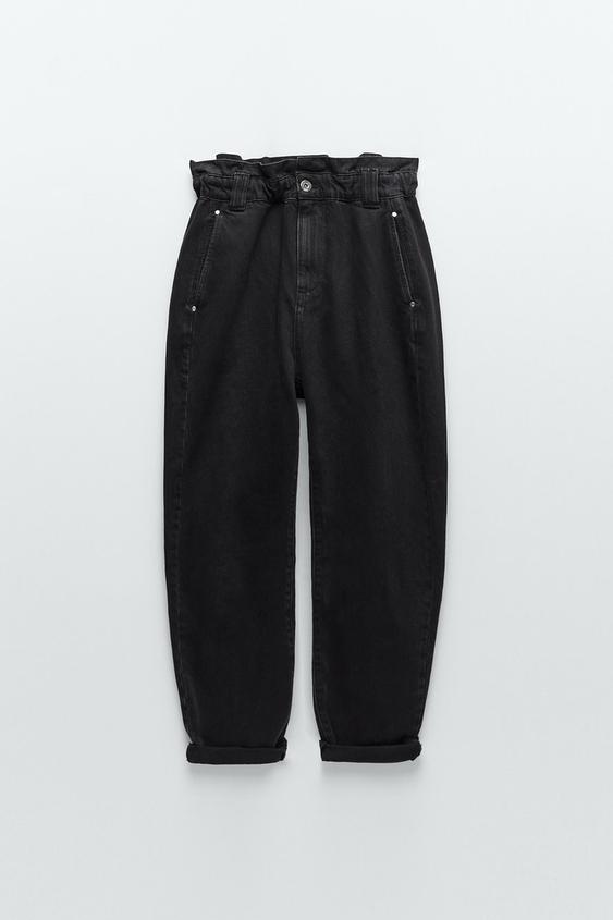 zara black pants woman