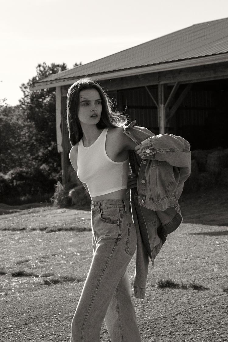 Hi Rise Full Length Jeans Zara United States