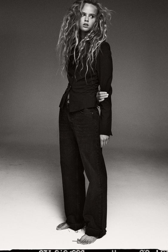 HI-RISE WIDE-LEG FULL LENGTH JEANS