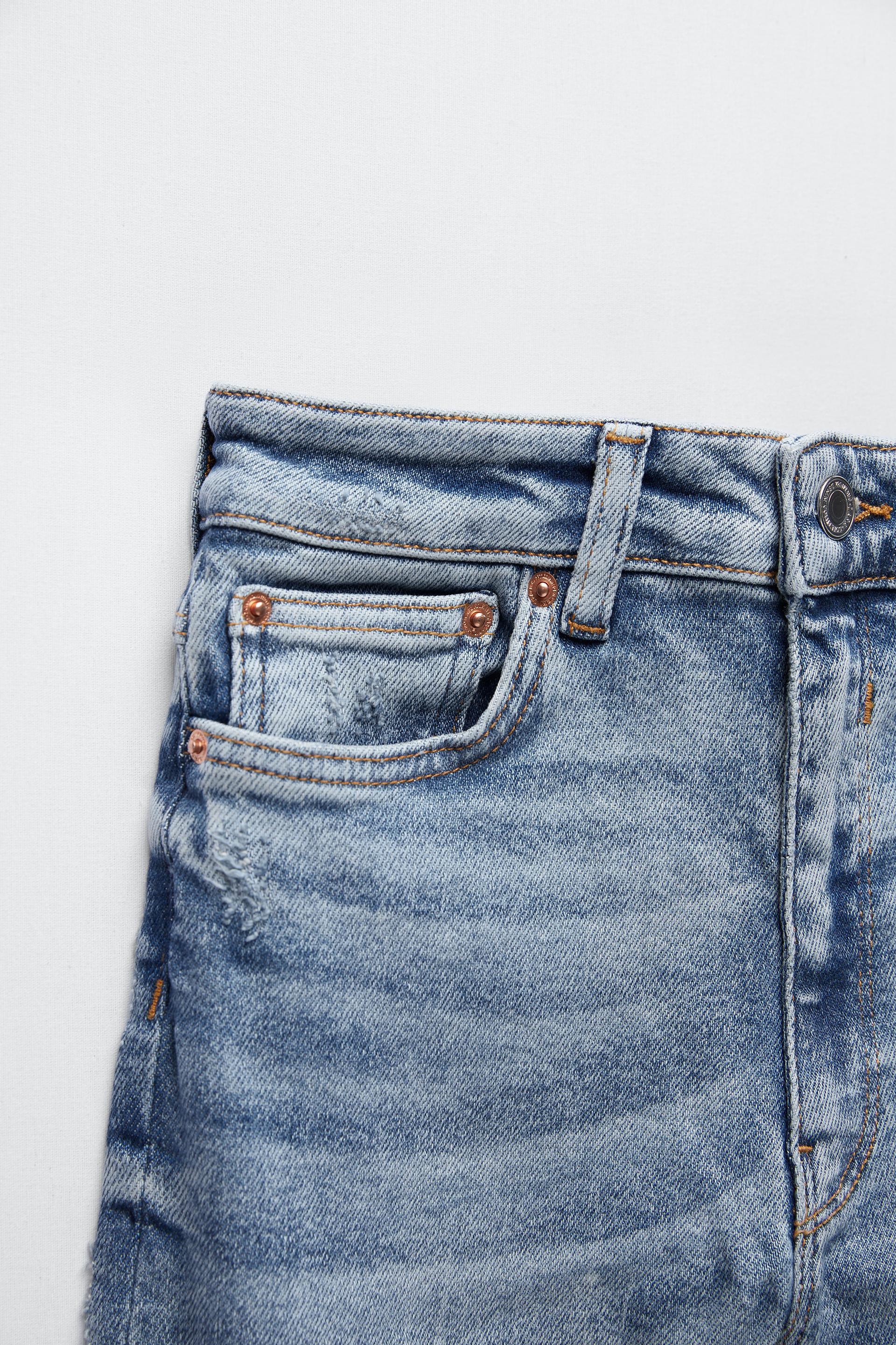Zw Premium High Waist Venice Blue Jeans Zara International