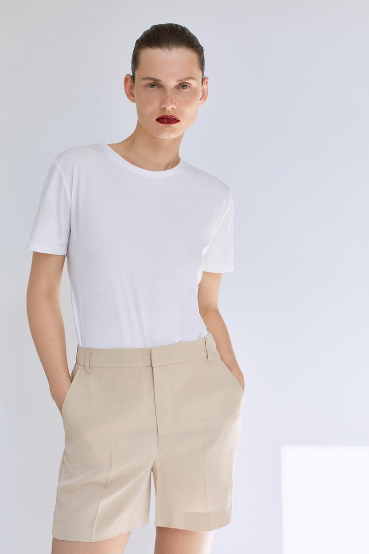 プリーツ加工コンビtシャツ Zara Japan 日本