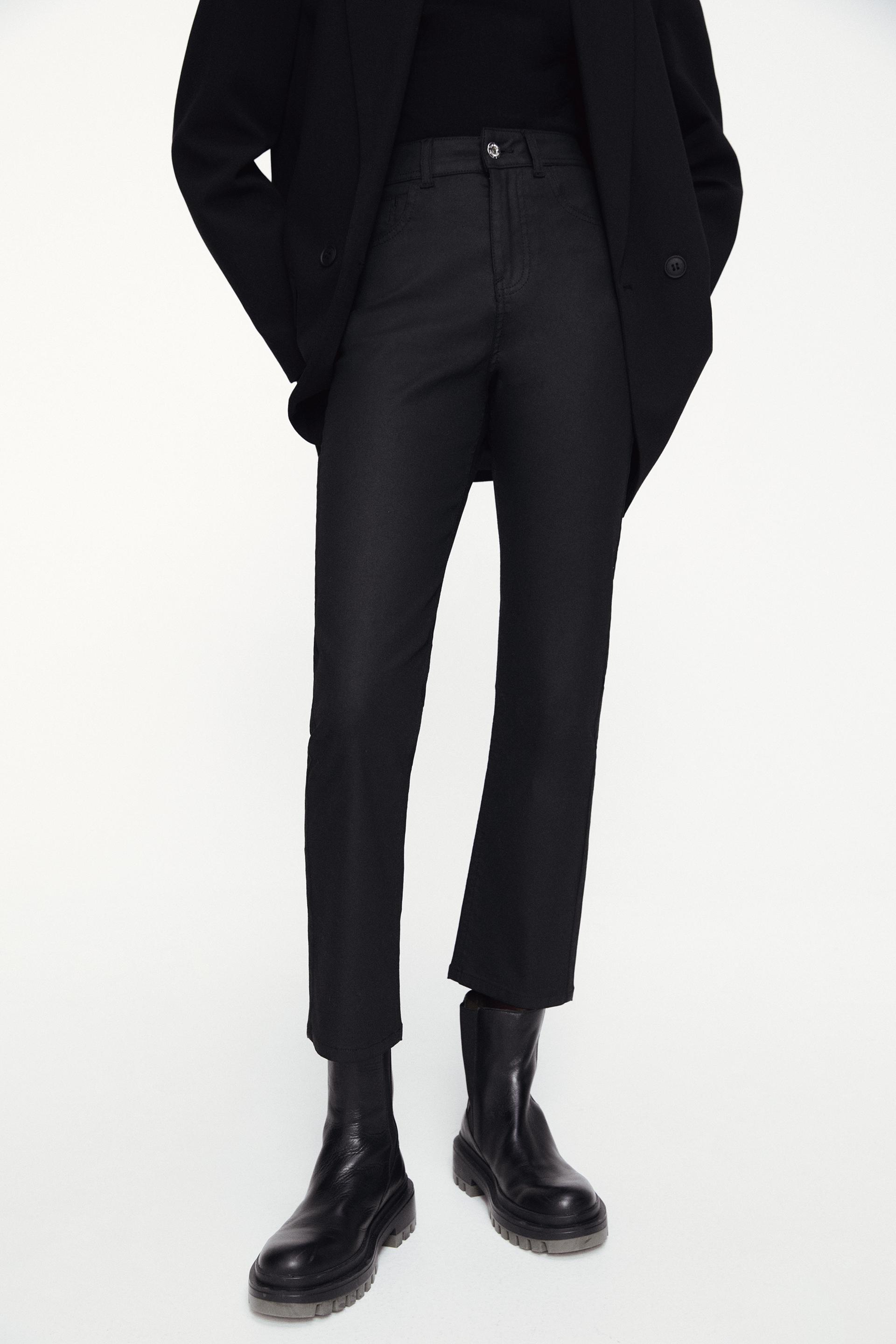 Coated pants zara Clearance