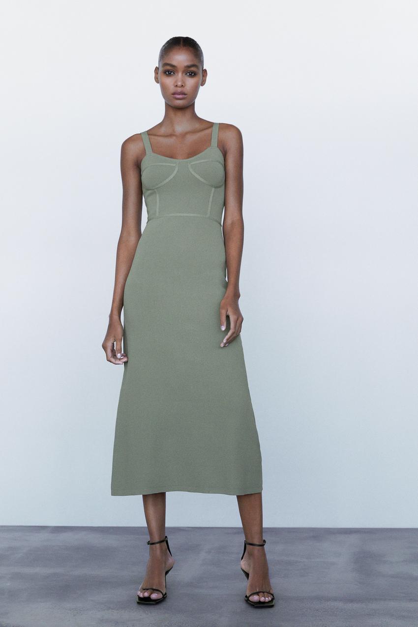 Image 1 of LONG KNIT DRESS from Zara