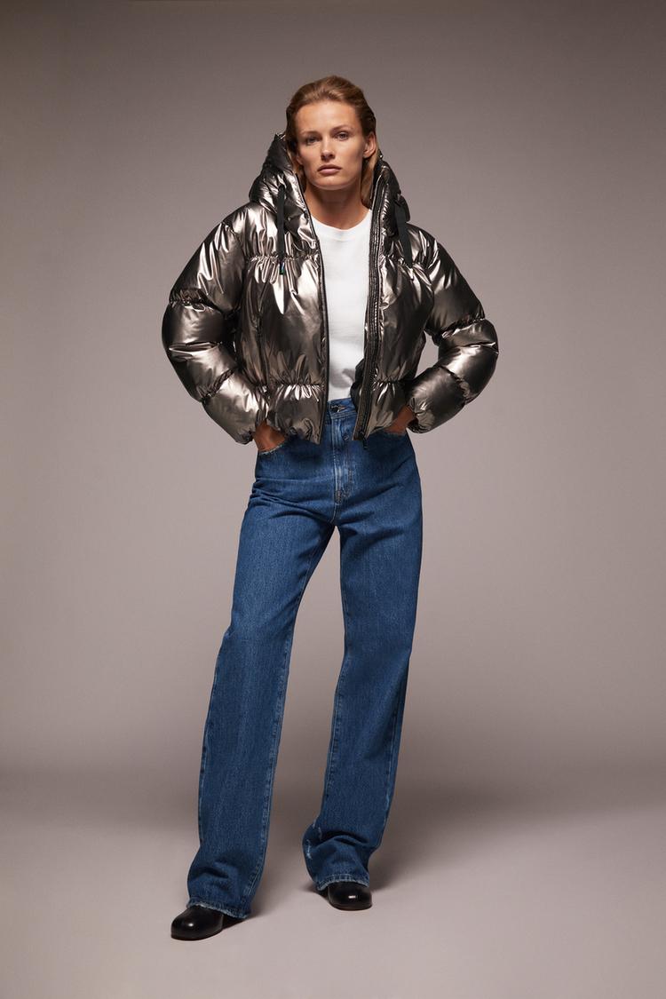 Steppjacke In Vinyl Optik Zara Deutschland Germany