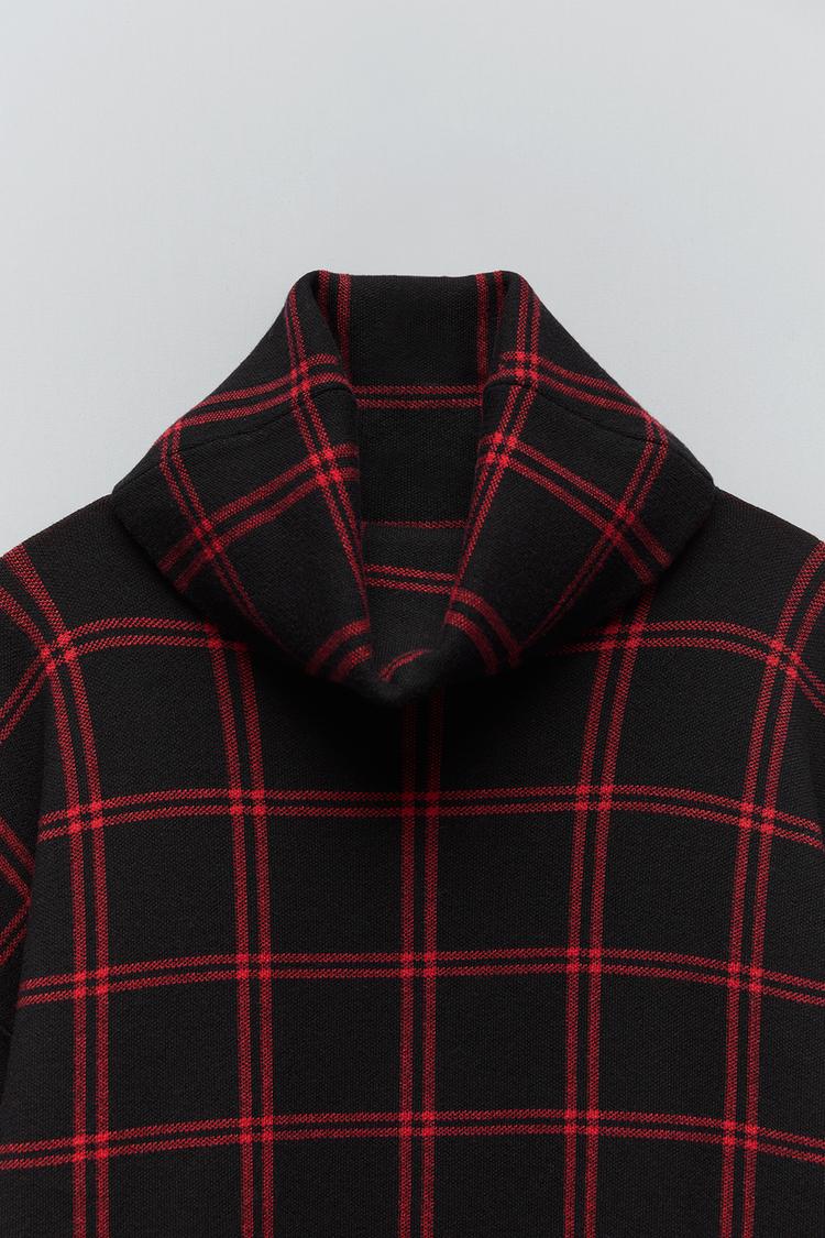 ビッグシルエットチェックドレス Zara Japan 日本 ビッグシルエットチェックドレス Zara Japan 日本