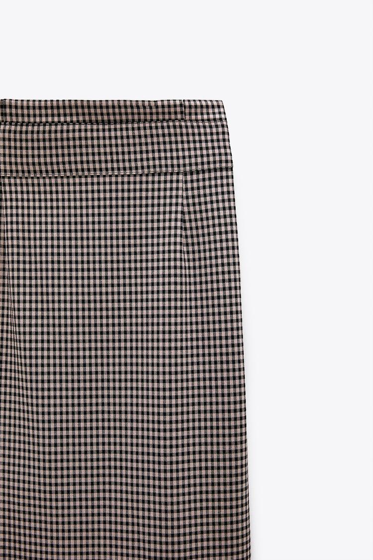 ギンガムチェック柄スカート Zara Japan 日本