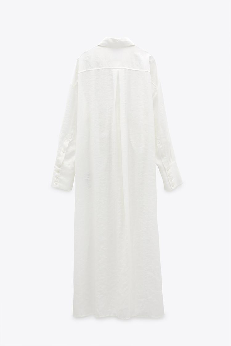 Hemdblusenkleid Mit Knoten Zara Deutschland Germany