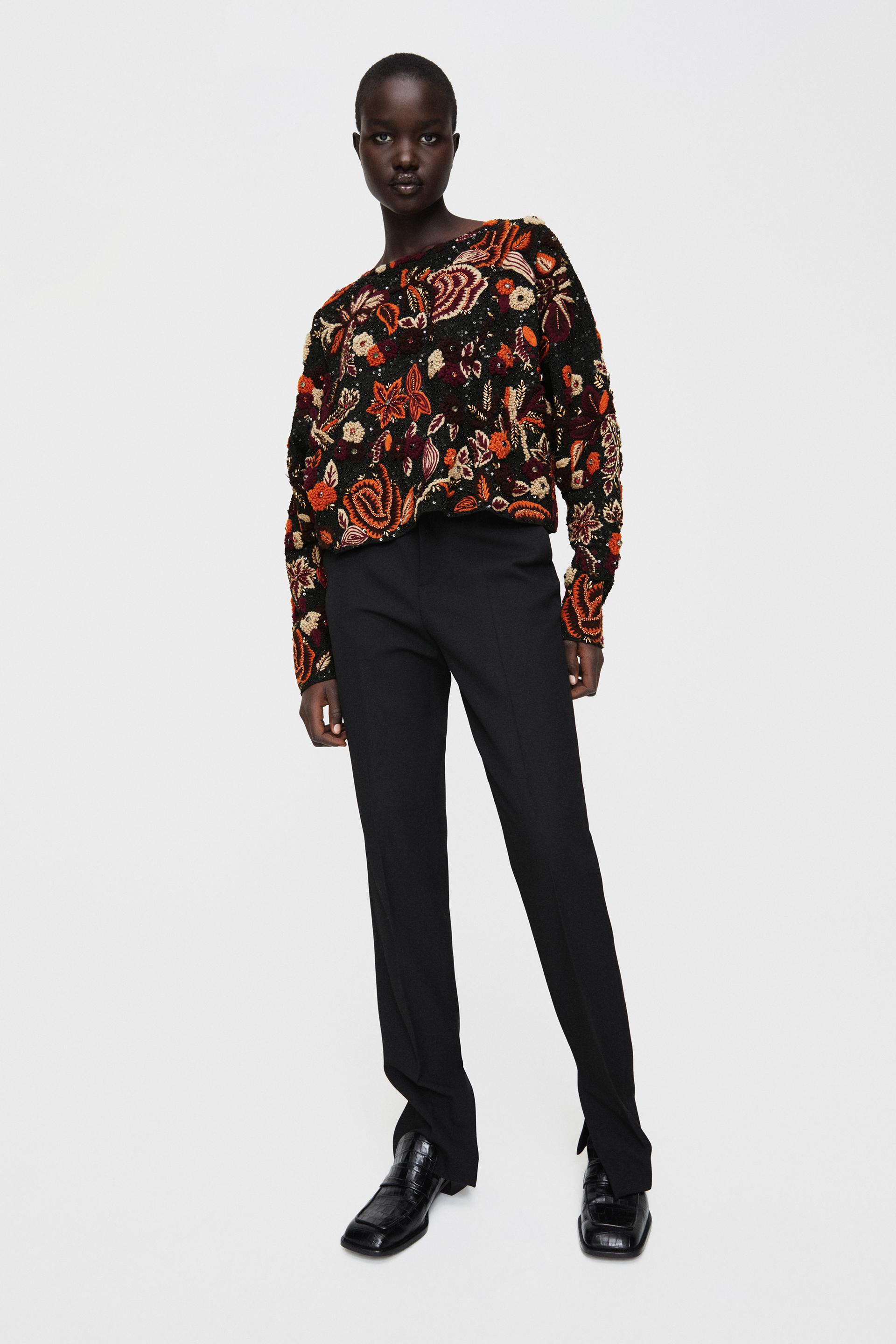 Bestickter Pullover Limited Edition Zara Deutschland Germany