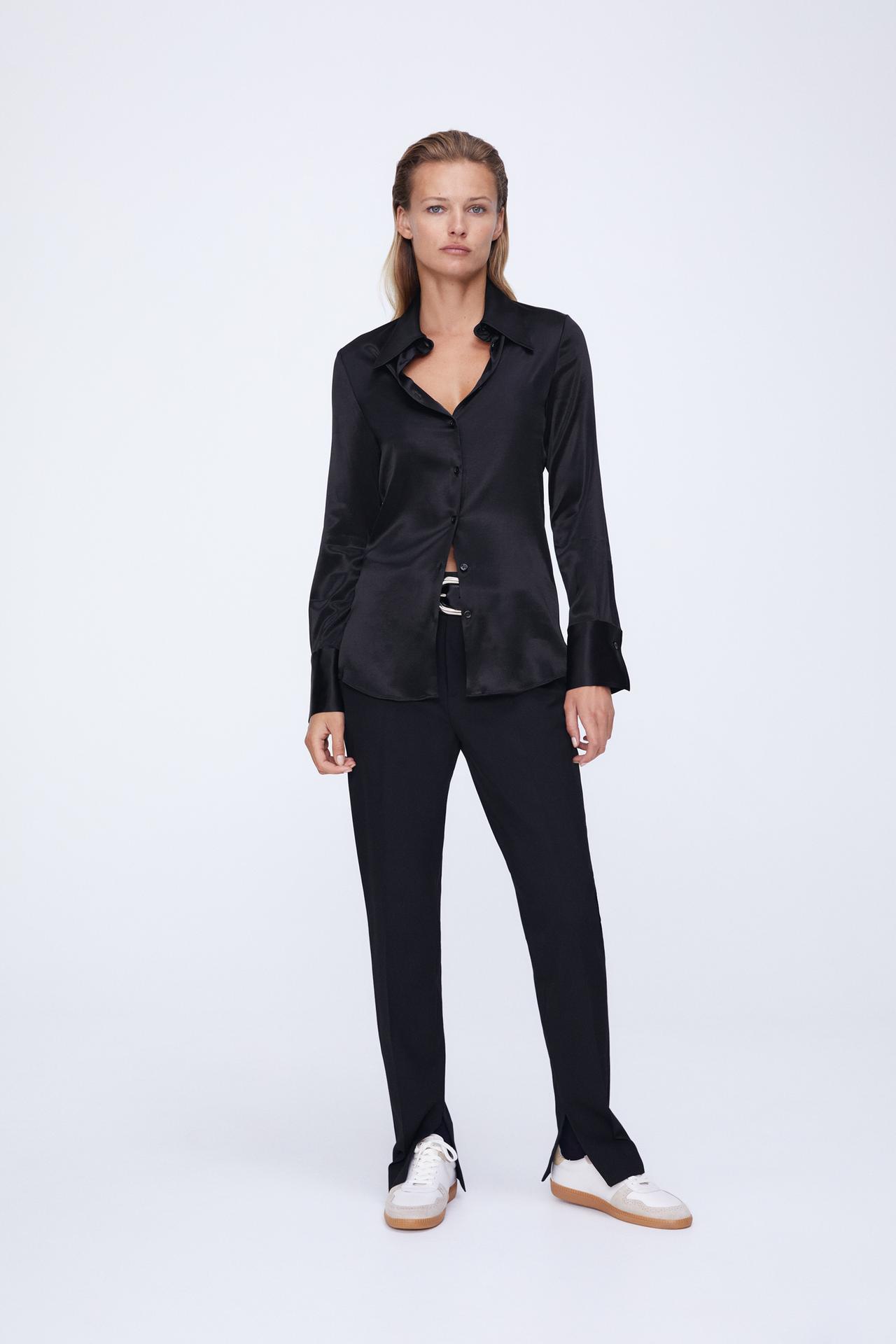 SKINNY TROUSERS WITH VENT