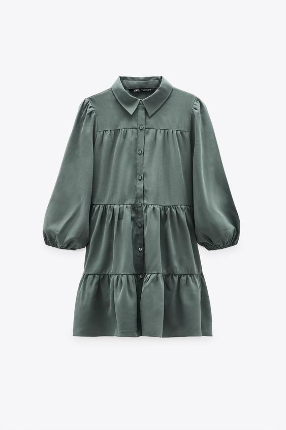 グリーンドレス レディース Zara 日本