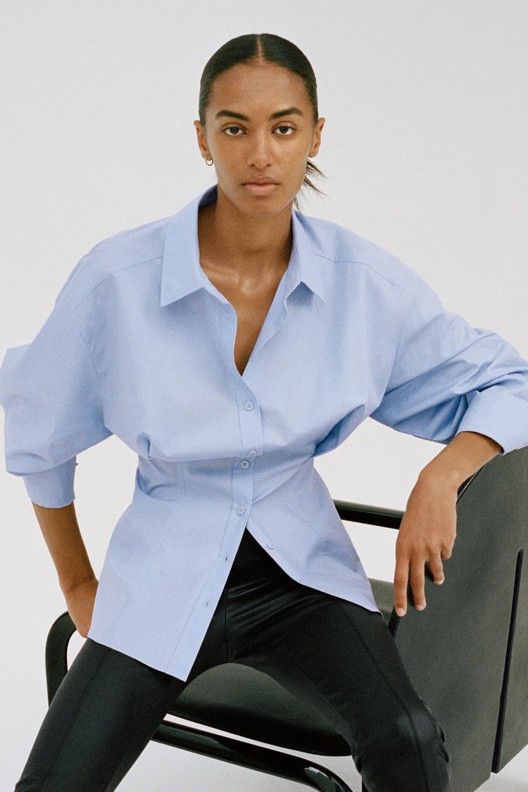 Tailliertes Hemd Aus Popelin Zara Deutschland Germany