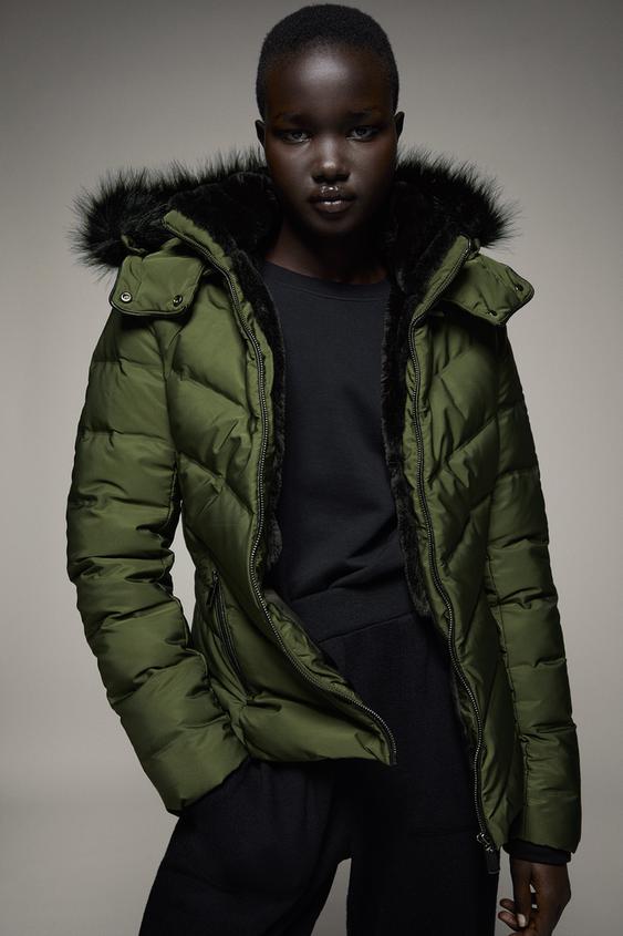 Women S Coats With Fur Hood Zara International