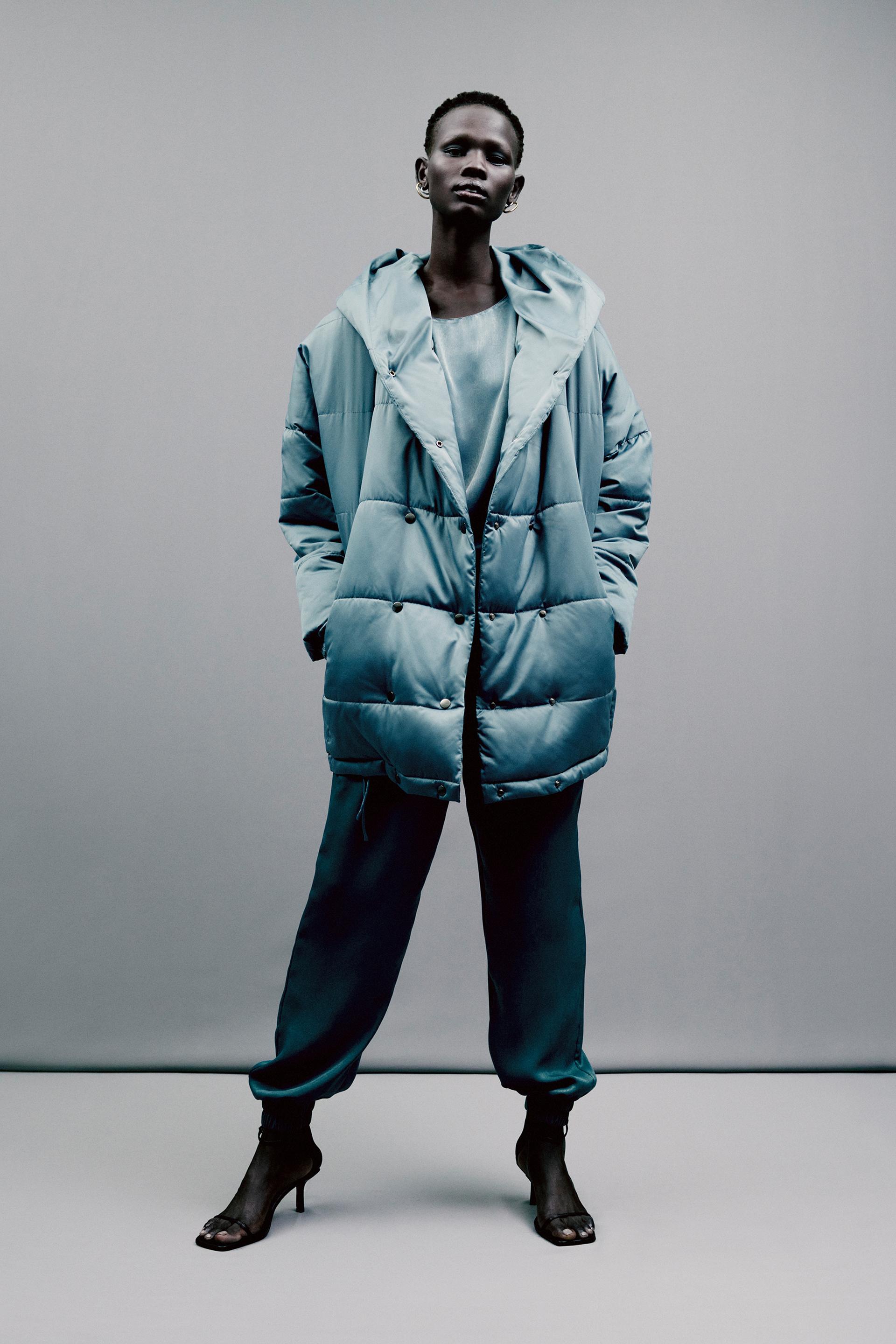 HOODED PUFFER COAT from Zara