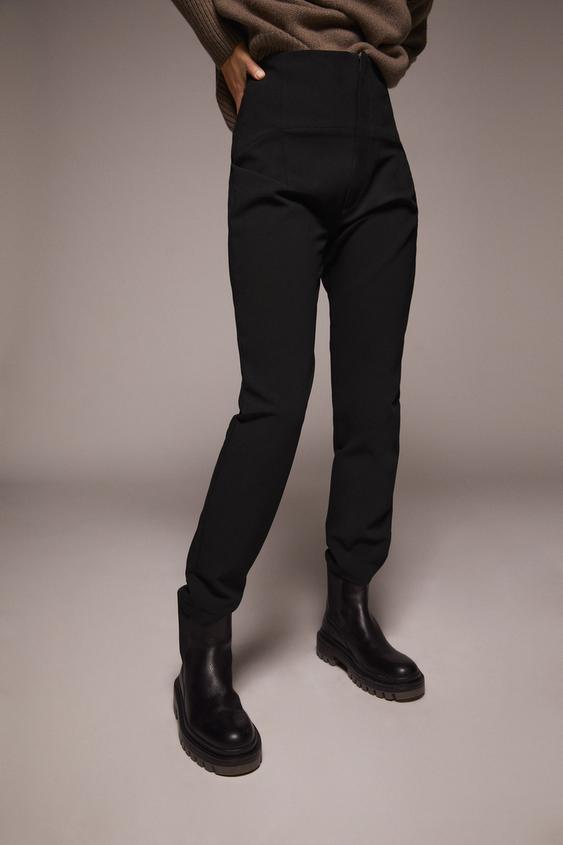 Pantaloni Negri De Damă Zara Romania