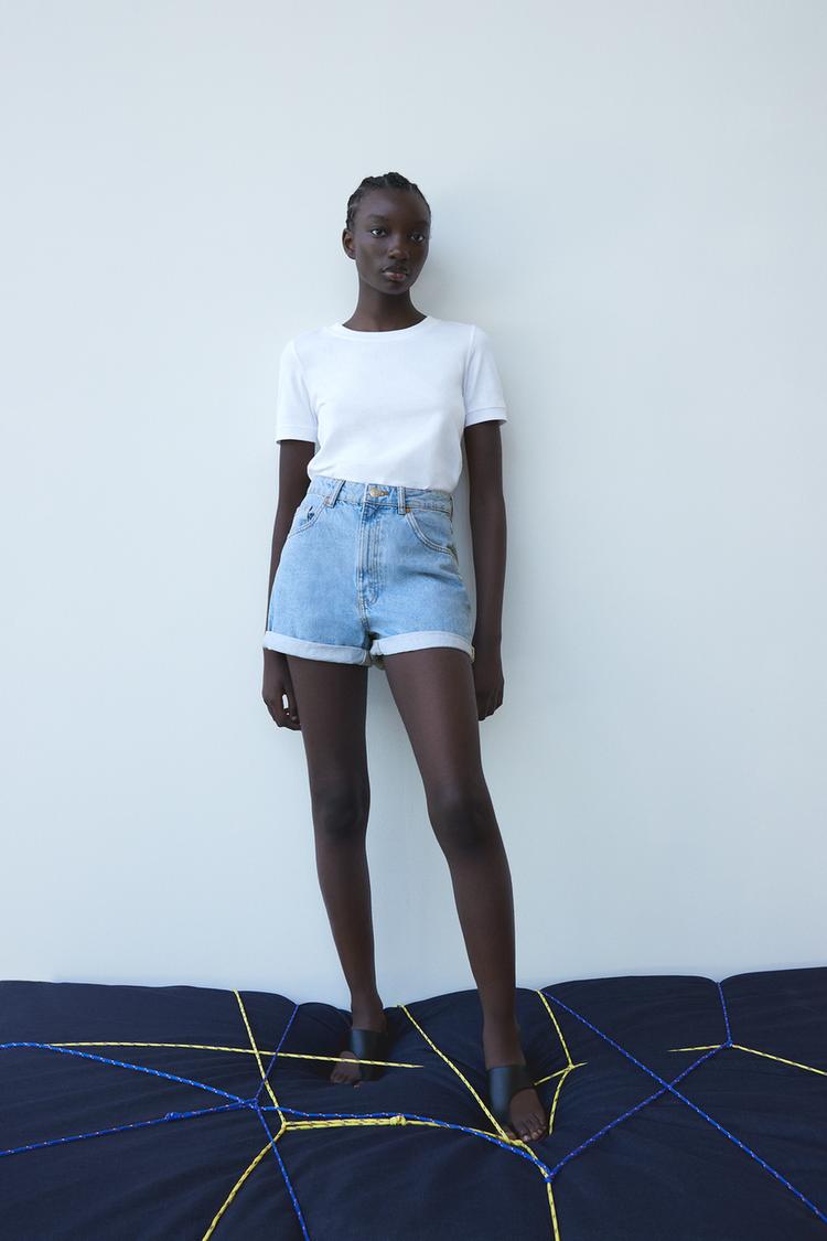 Mom Fit Bermuda Shorts Trf Zara United Kingdom