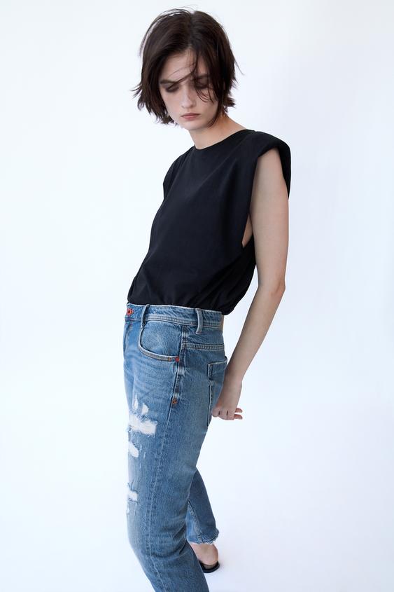 Zerrissene Jeans Fur Damen Online Sale Zara Deutschland