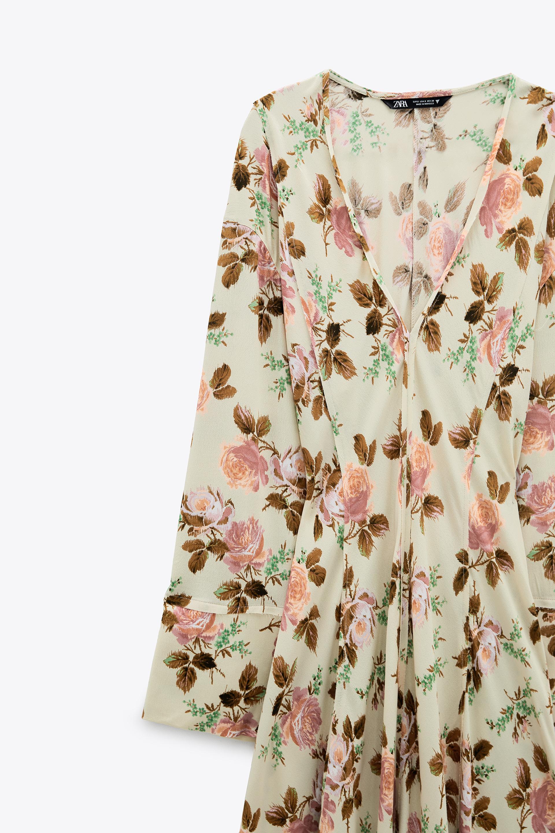 プリント柄ワンピース Zara Japan 日本 プリント柄ワンピース Zara Japan 日本