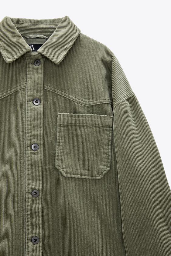 コーデュロイ シャツジャケット Zara Japan 日本