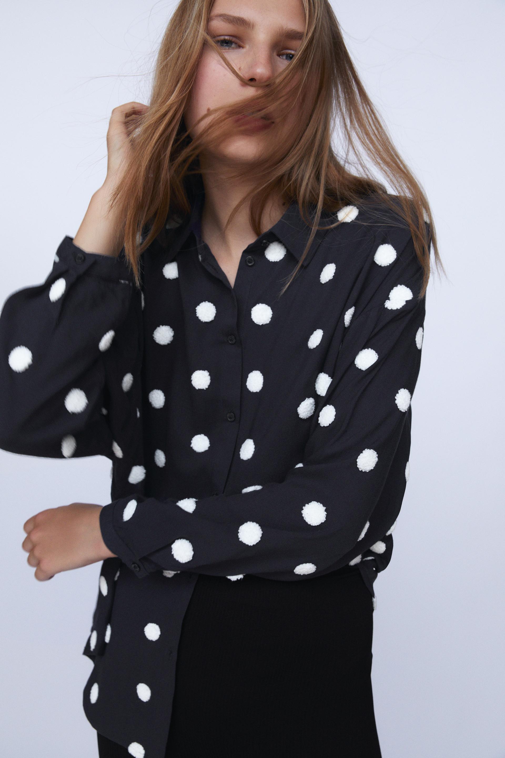 Camicia A Pois Zara Italia Italy