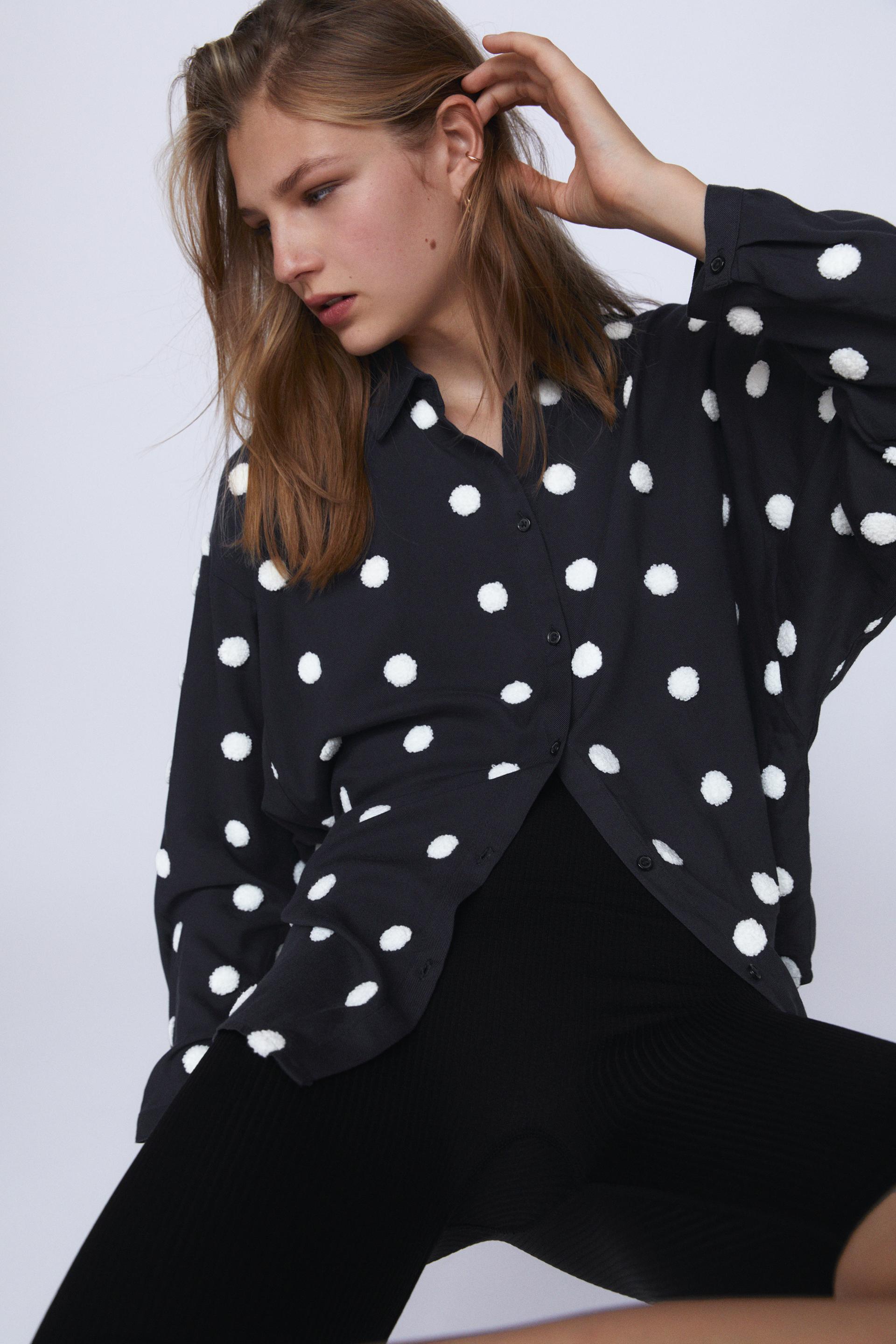 Camicia A Pois Zara Italia Italy