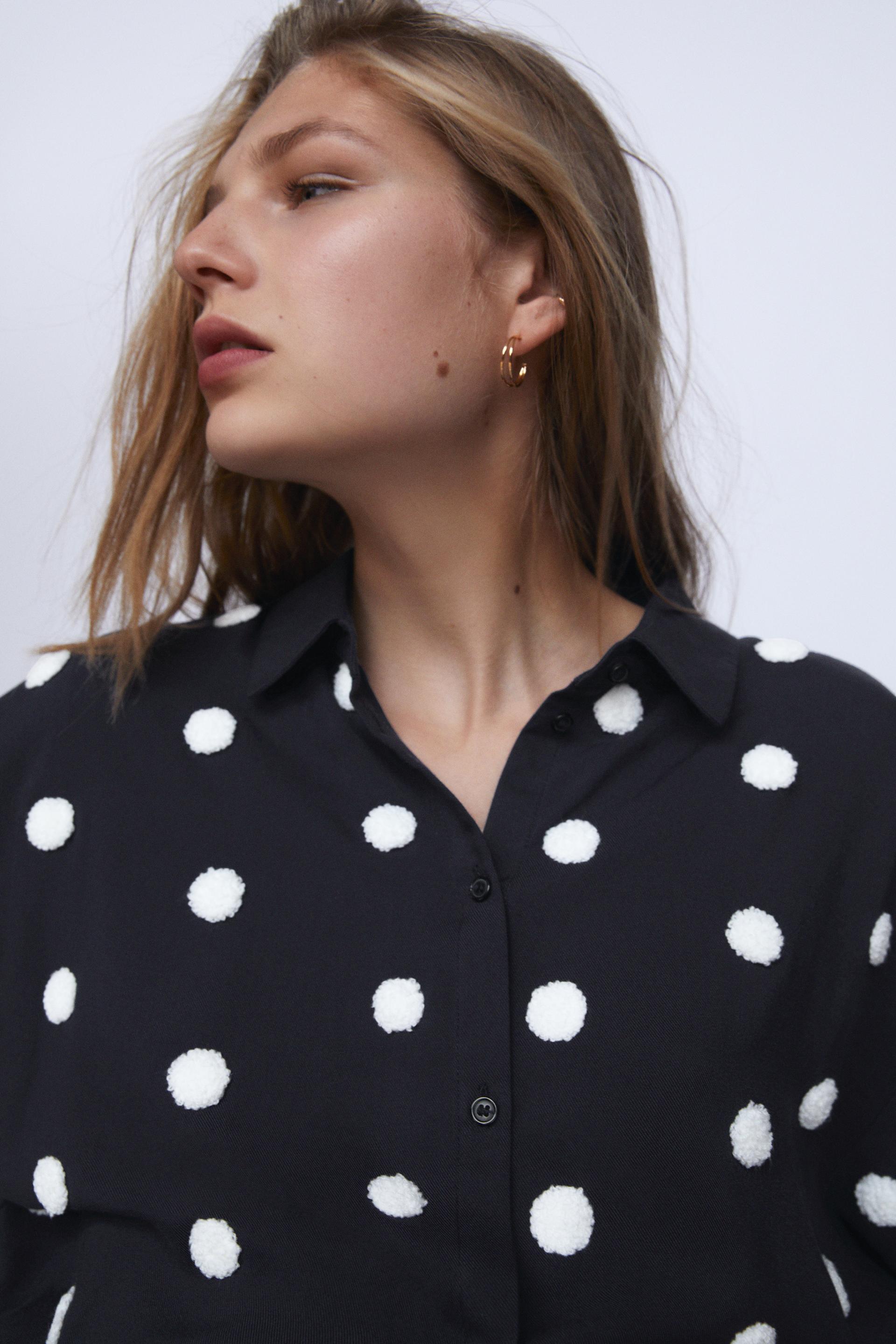Camicia A Pois Zara Italia Italy