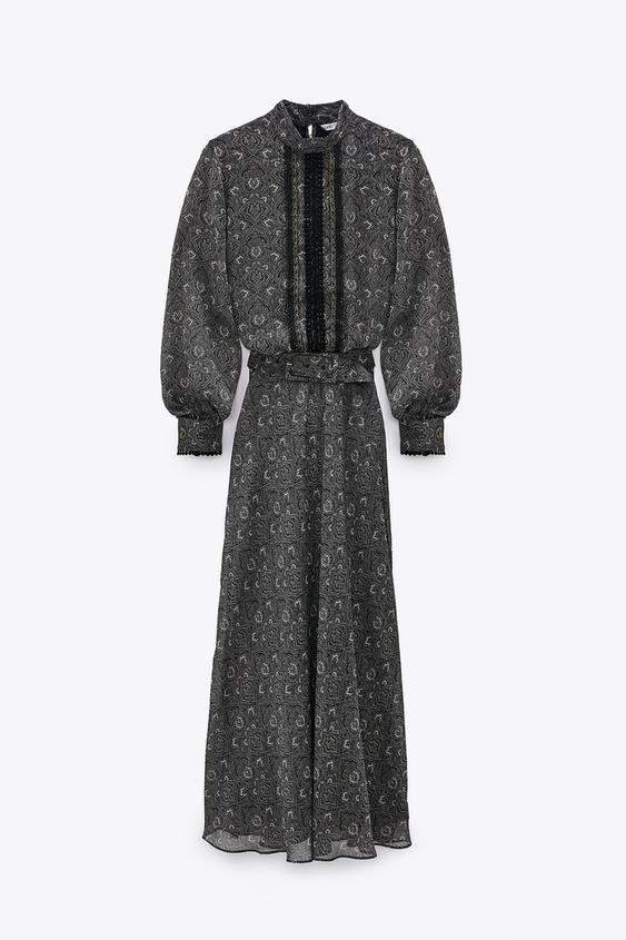 プリント柄ワンピース Zara Japan 日本 プリント柄ワンピース Zara Japan 日本