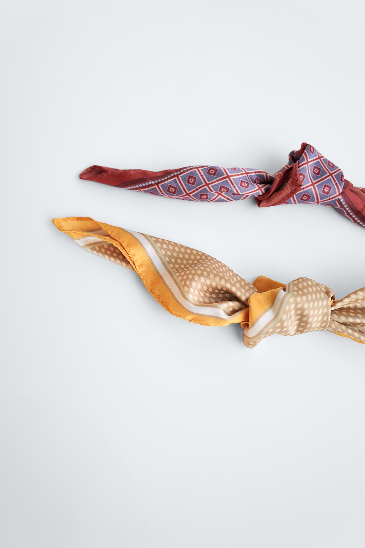 Image 3 of PACK OF PRINTED MINI POCKET SQUARES from Zara