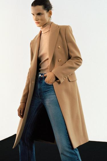 Dames Camel Coats Online Kortingen Zara Nederland