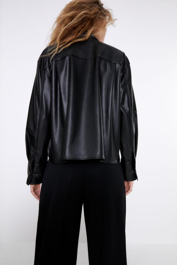 Chemise cuir zara Clearance