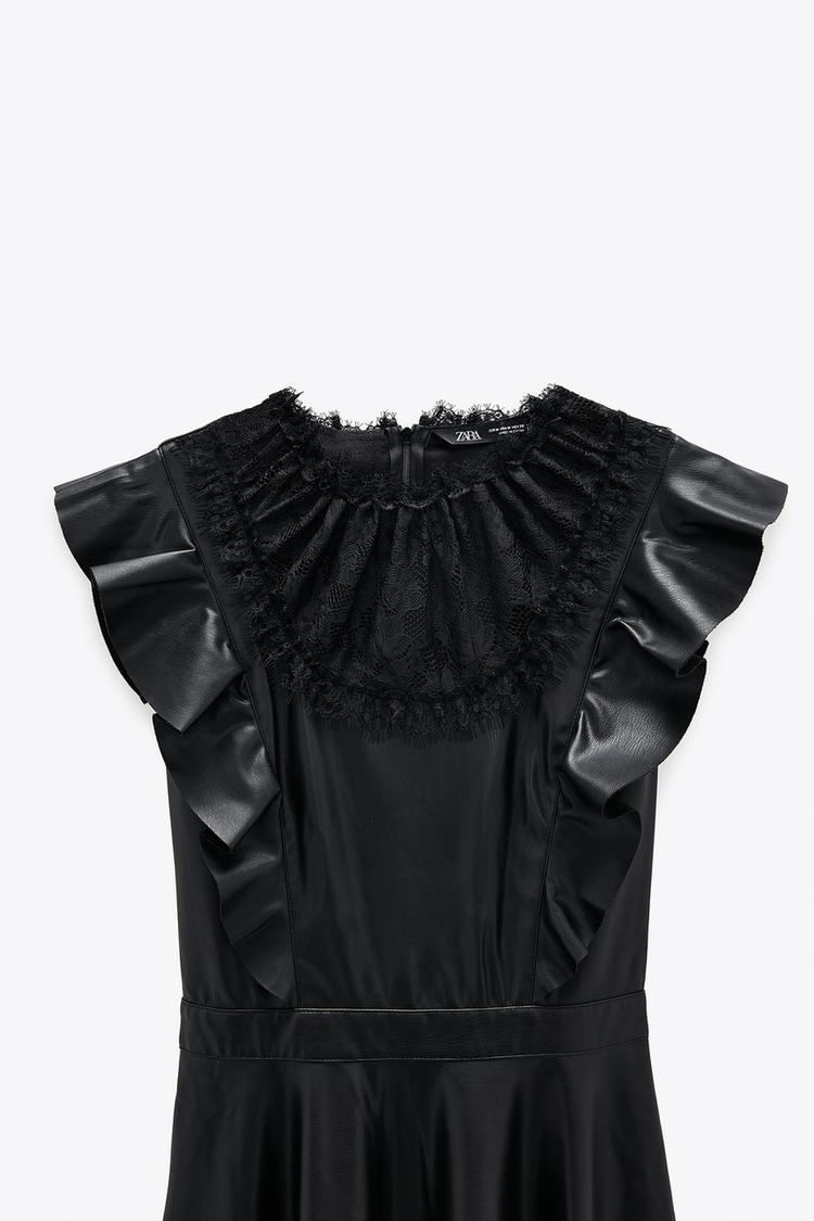 レザー風ワンピース Zara Japan 日本