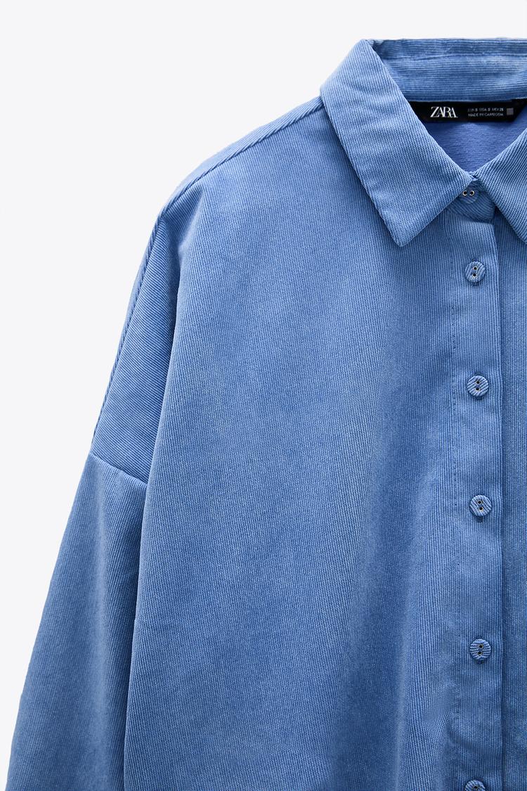 Oversize Hemd Aus Kord Zara Deutschland Germany