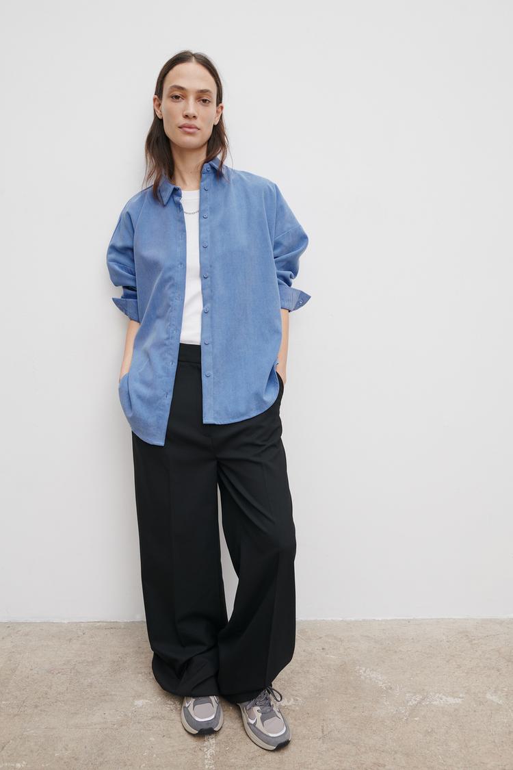 Oversize Hemd Aus Kord Zara Deutschland Germany