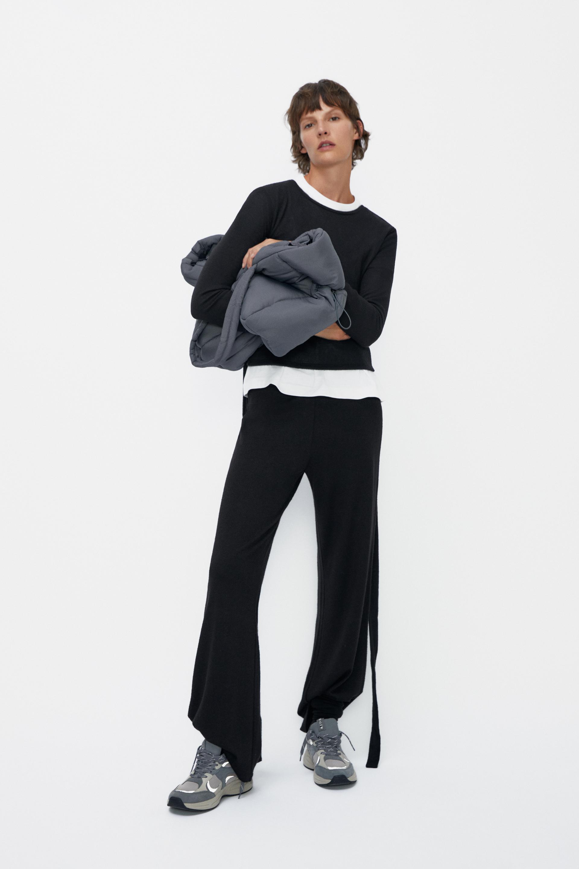 Soft Touch Top With Tie Zara International