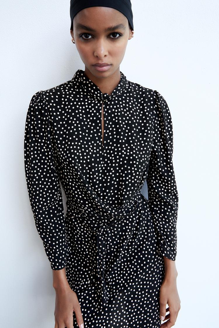 ドット柄ミニワンピース Zara Japan 日本