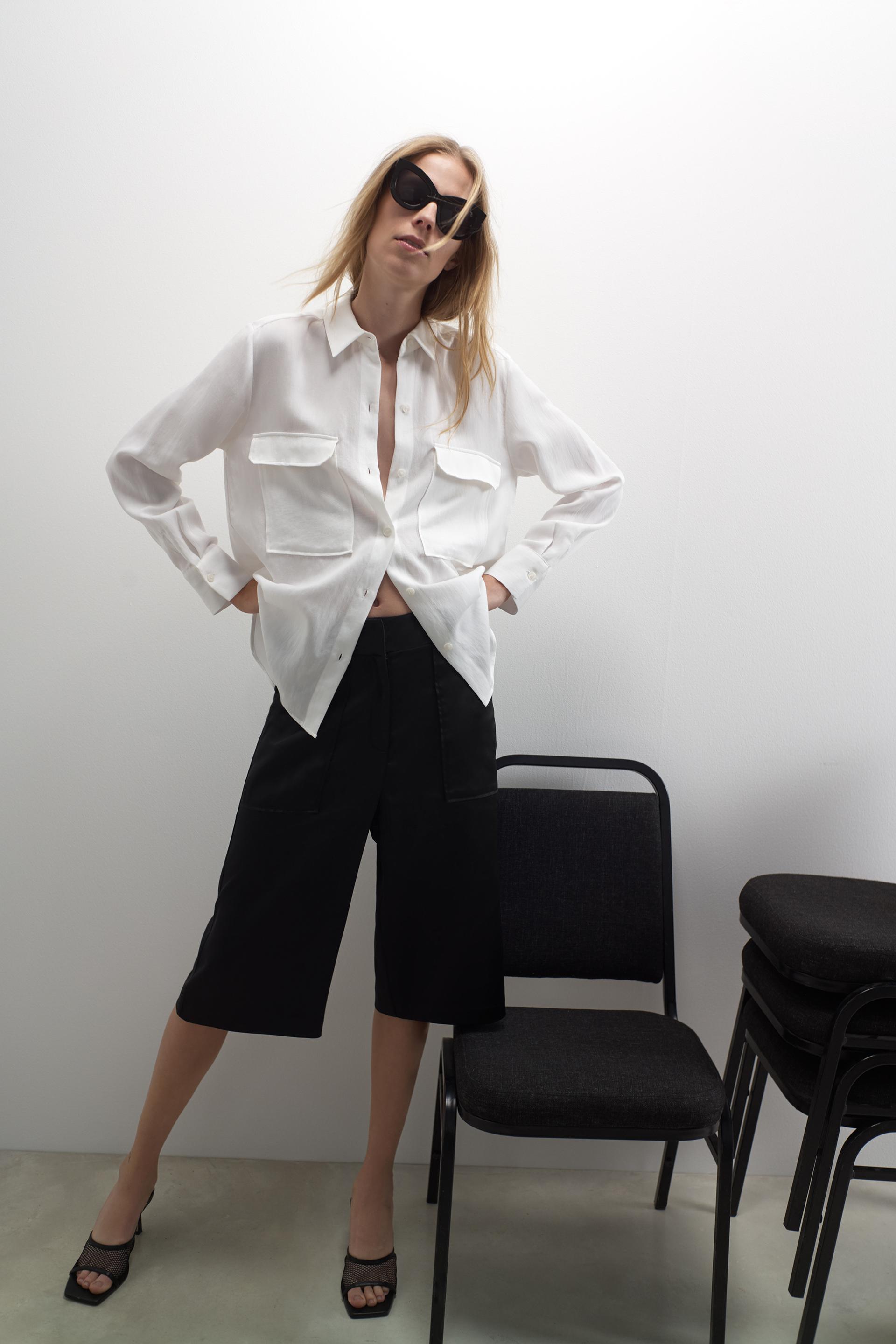 Zara flowy blouse with pockets Clearance