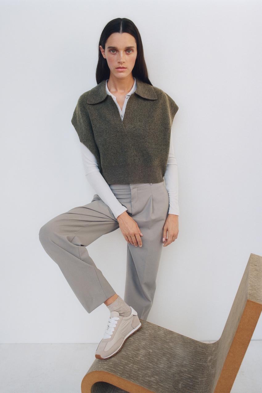 Image 1 of KNITTED WAISTCOAT from Zara