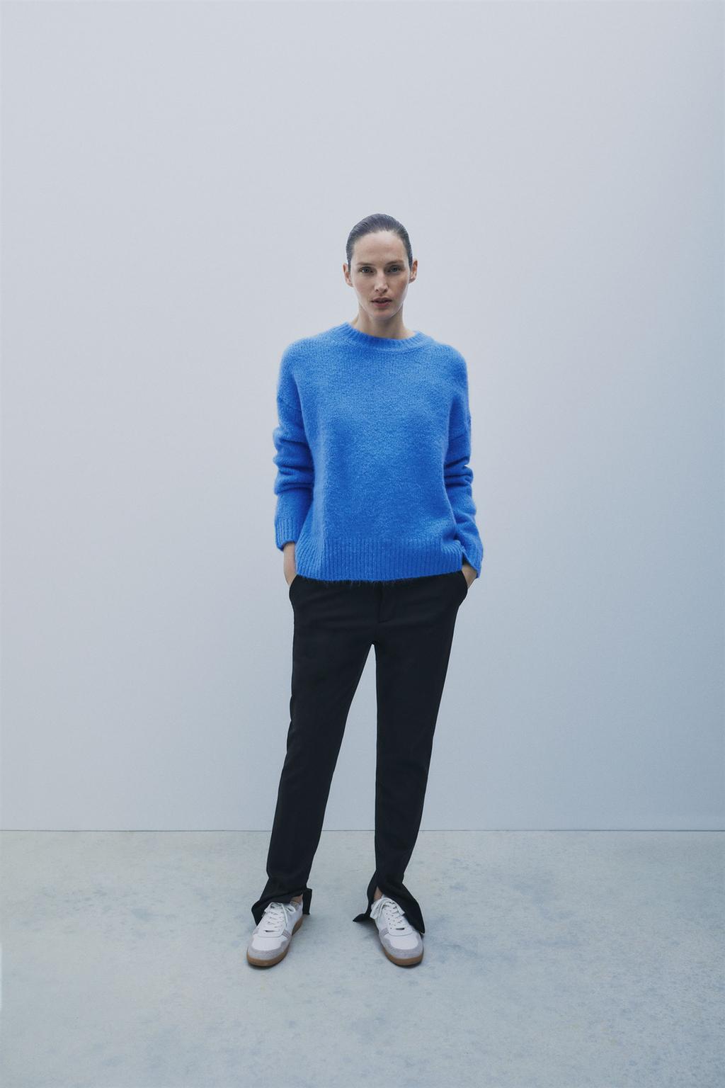 Immagine 1 di MAGLIA DRITTA MISTO LANA di Zara